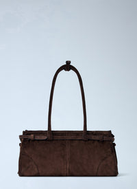 Prada Prada Women Medium Bonnie Suede Leather Handbag