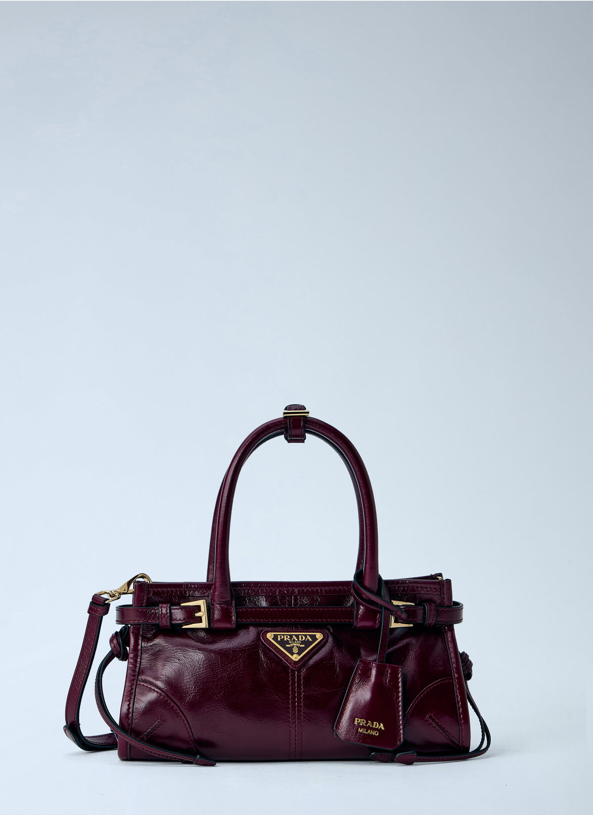 Prada Prada Women Mini Bonnie Leather Handbag