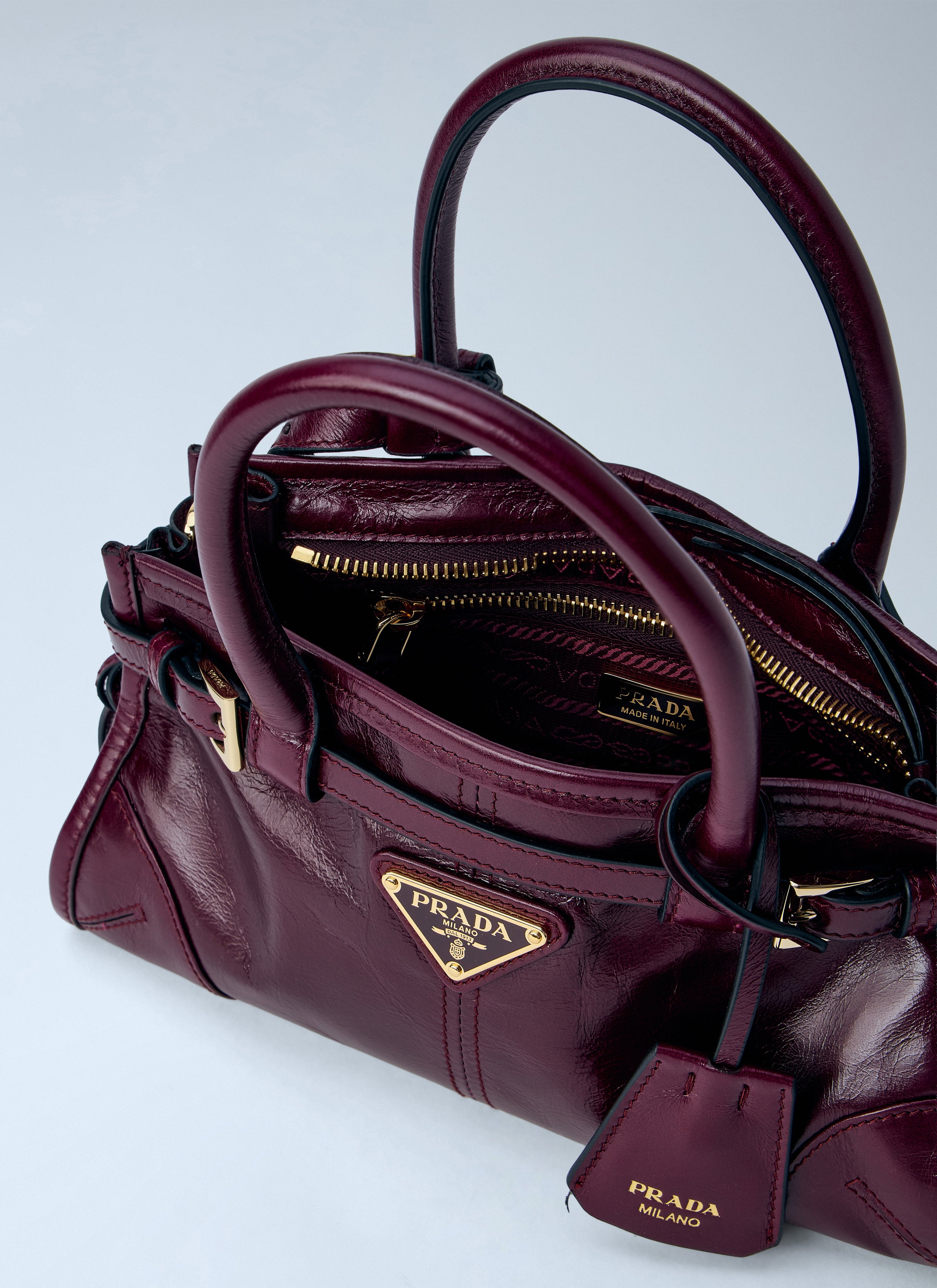 Prada Prada Women Mini Bonnie Leather Handbag