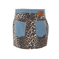 Ganni Women Print Denim Skirt
