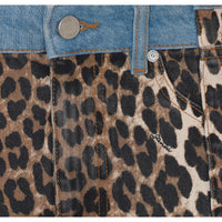 Ganni Women Print Denim Skirt