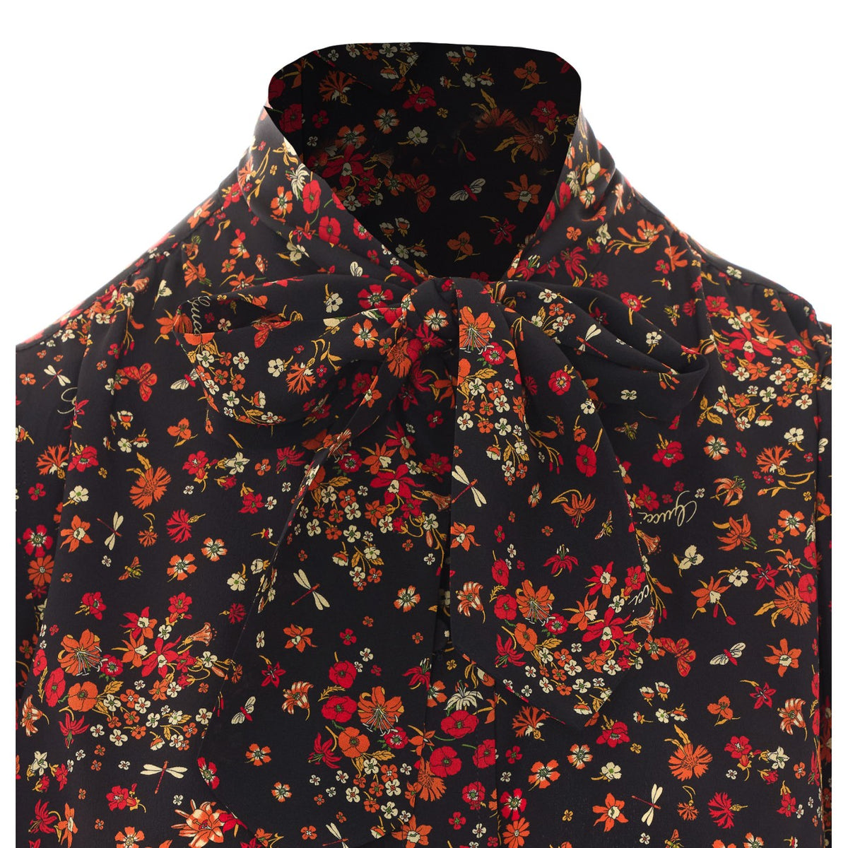 Gucci Gucci Women Printed Gucci Silk Shirt