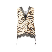 Ganni Women Printed Satin Top