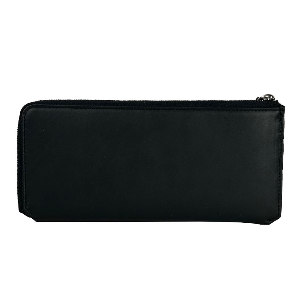 Baldinini Trend Elegant Black Leather Travel Men's Organizer