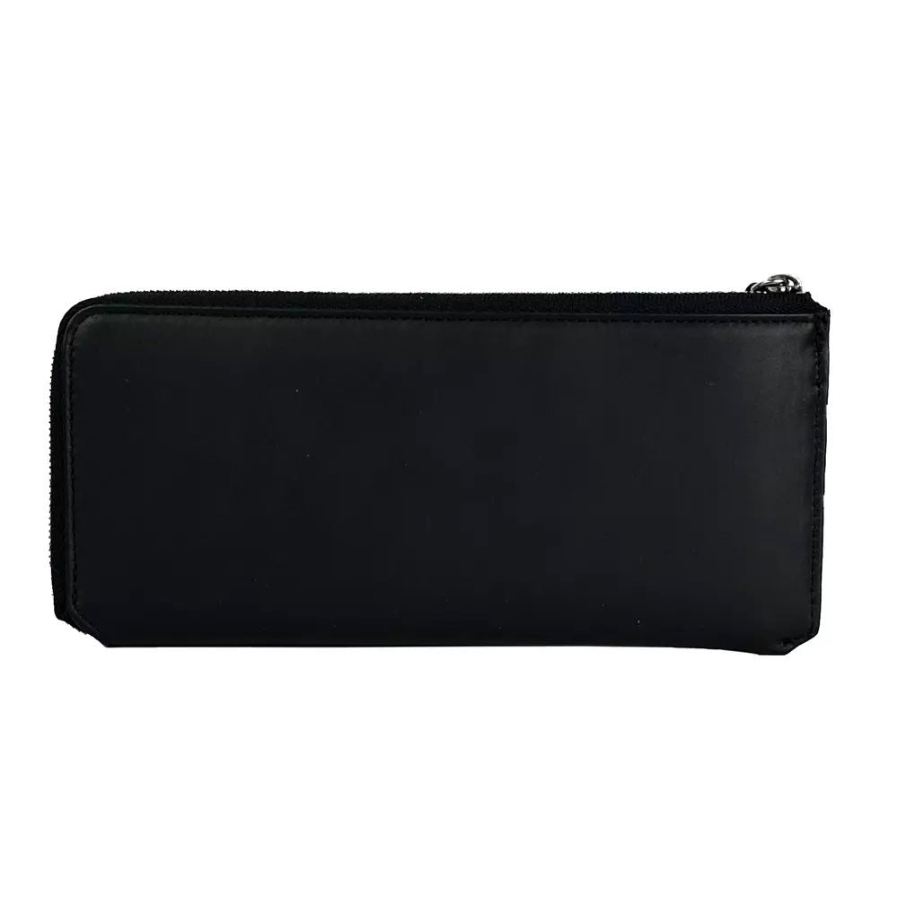 Baldinini Trend Elegant Black Leather Travel Men's Organizer