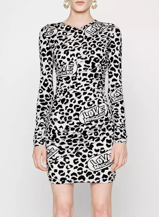Love Moschino White Viscose Women Women's Dress
