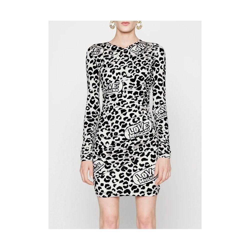Love Moschino White Viscose Women Women's Dress
