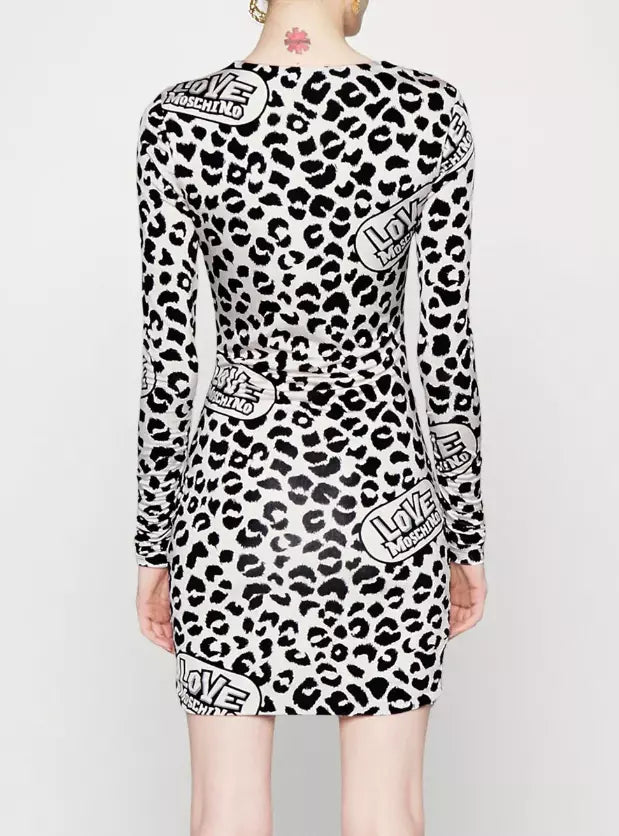 Love Moschino White Viscose Women Women's Dress