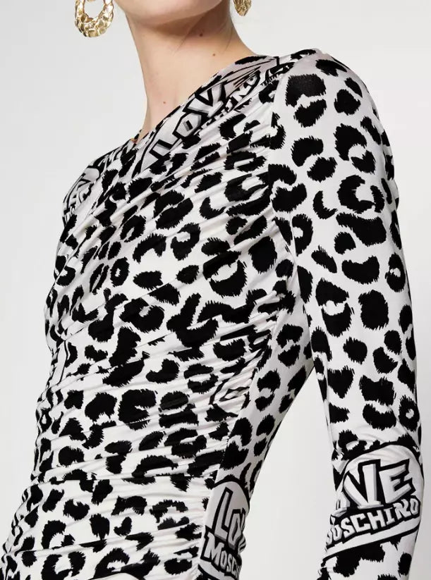 Love Moschino White Viscose Women Women's Dress