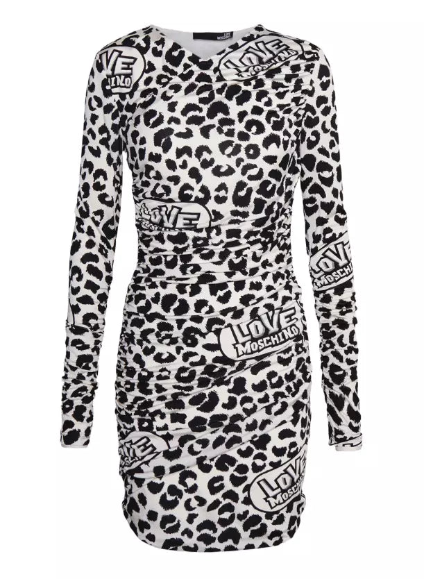 Love Moschino White Viscose Women Women's Dress