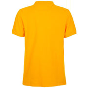 Fred Mello Vibrant Orange Cotton Polo Shirt with Men's Logo
