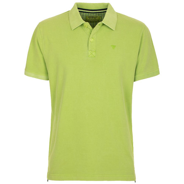 Fred Mello Chic Apple Green Embroidered Men's Polo