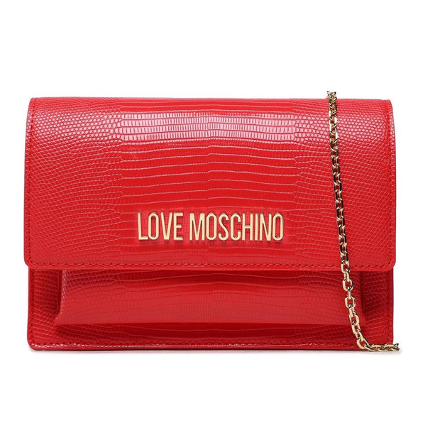 Love Moschino Chic Faux Leather Pink Shoulder Women's Bag