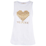 Yes Zee Studded Cotton Tank Top - Chic Summer Women's Essential