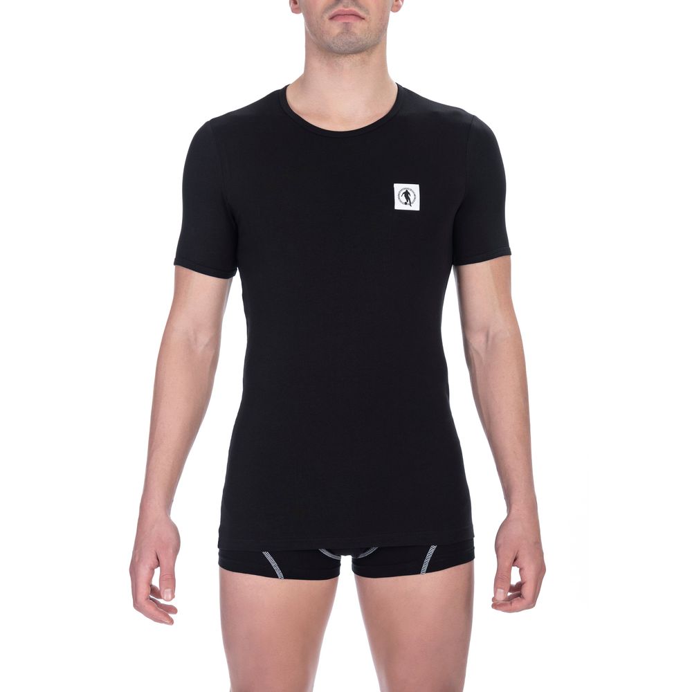Bikkembergs Black Cotton Men Men's T-Shirt