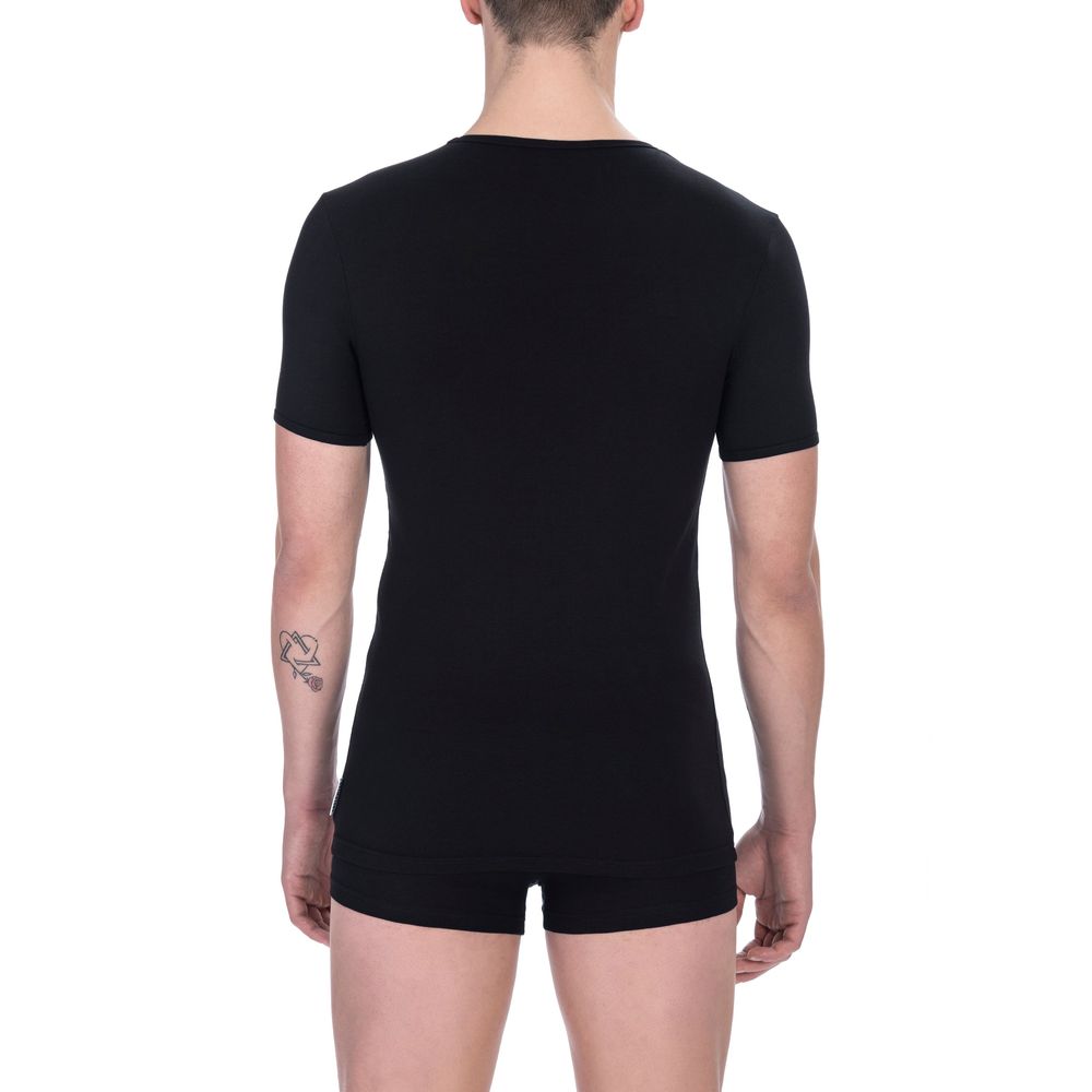 Bikkembergs Black Cotton Men Men's T-Shirt