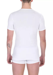 Bikkembergs V-Neck Cotton Blend Men's T-Shirt – Timeless Men's Style