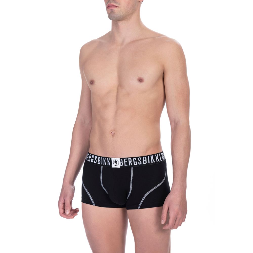 Bikkembergs Black Cotton Men Underwear Trunk Men's Pack