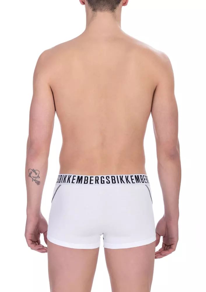 Bikkembergs White Cotton Men Men's Trunk