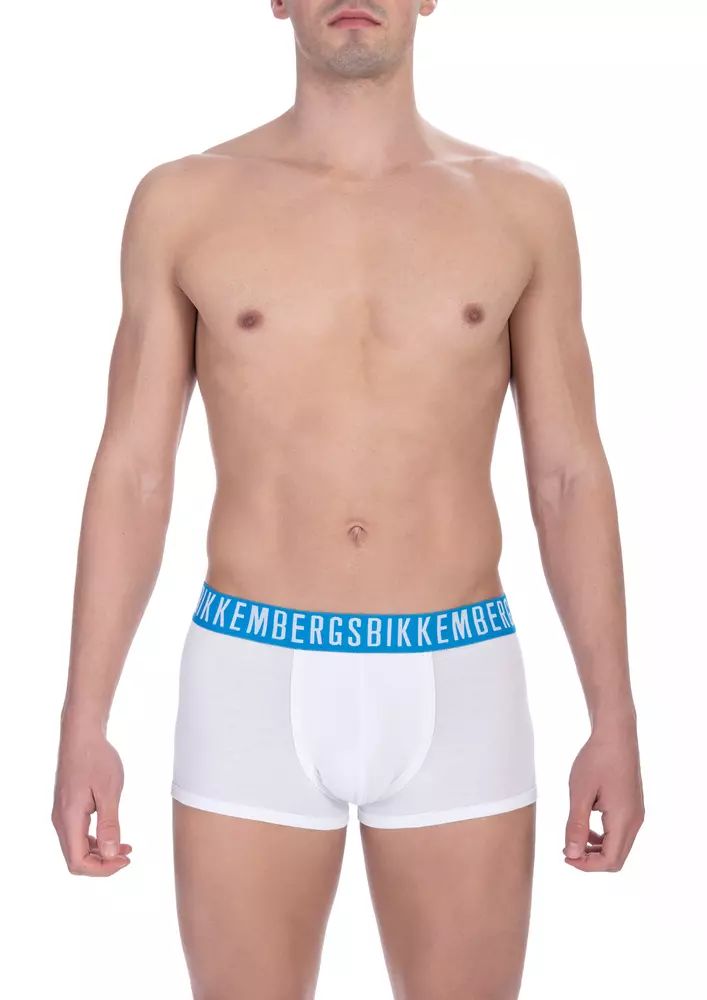 Bikkembergs White Cotton Men Men's Trunk