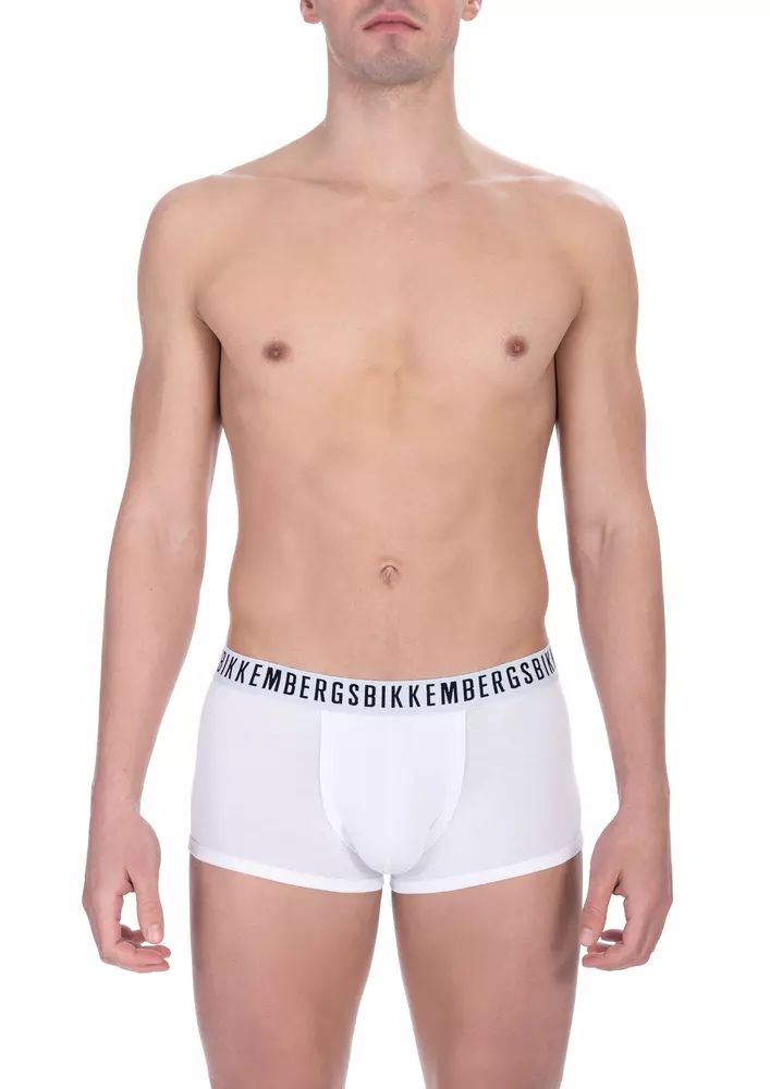 Bikkembergs White Cotton Men Men's Trunk