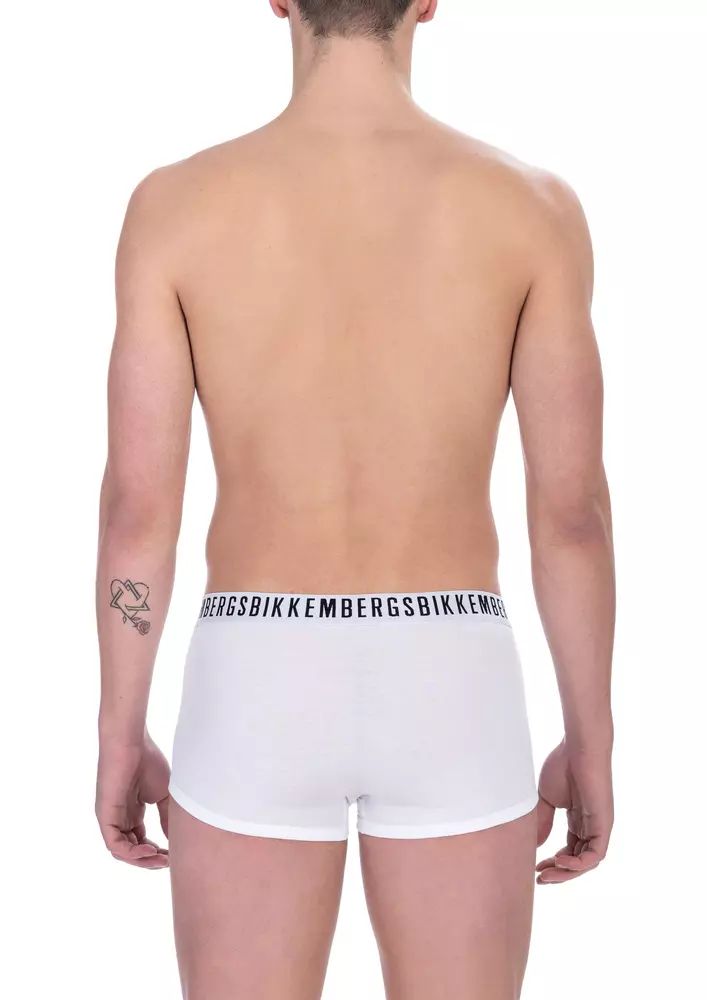Bikkembergs White Cotton Men Men's Trunk