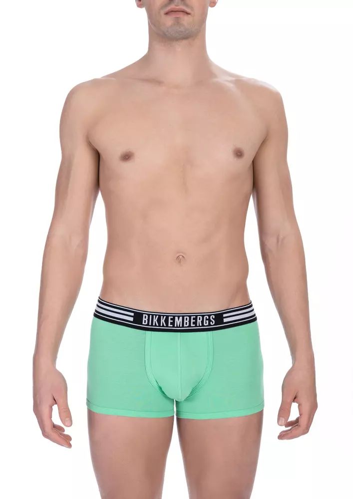 Bikkembergs Green Cotton Men Men's Trunk