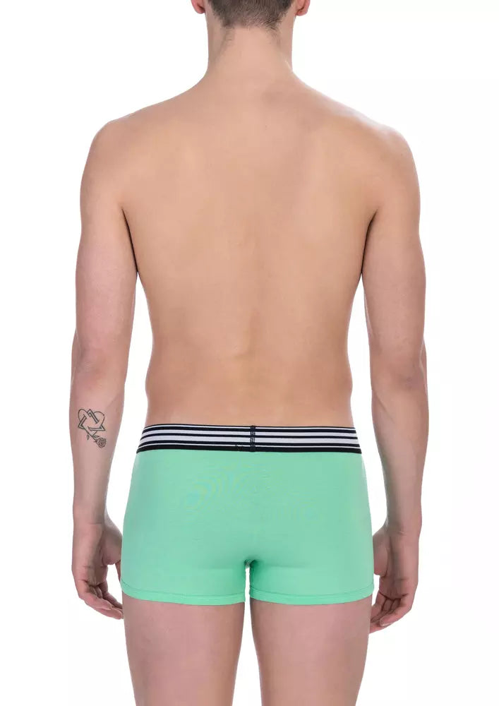 Bikkembergs Green Cotton Men Men's Trunk