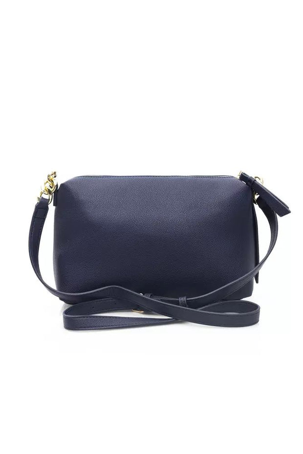 Baldinini Trend Elegant Blue Shoulder Bag with Golden Women's Details