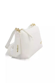 Baldinini Trend Elegant White Shoulder Bag with Golden Women's Accents