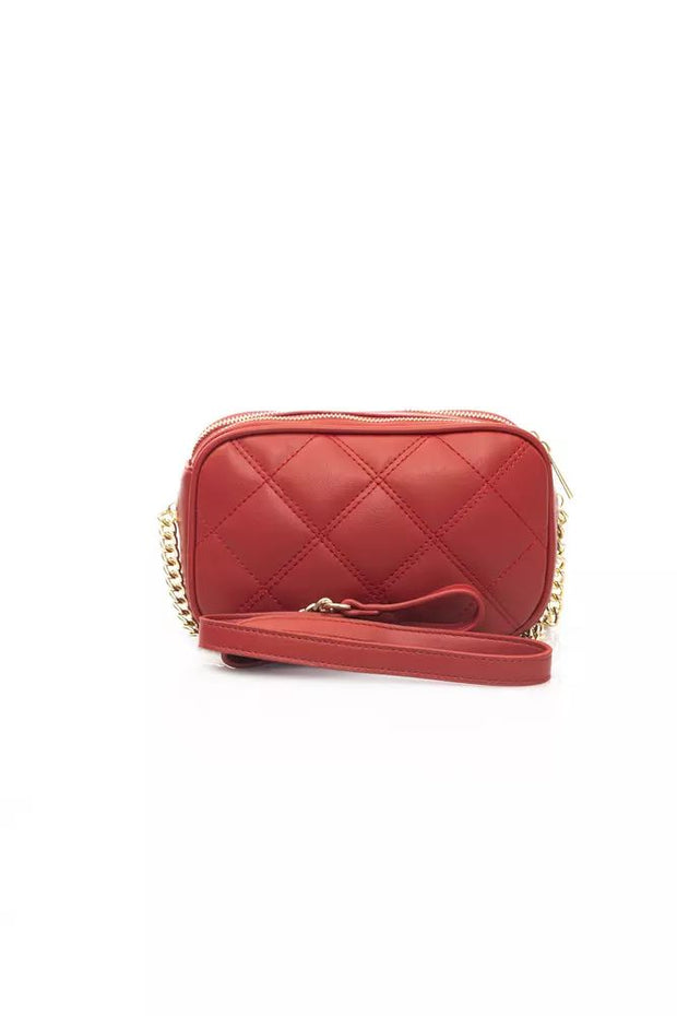 Baldinini Trend Elegant Red Shoulder Bag with Golden Women's Accents