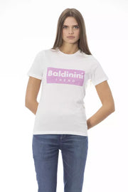 Baldinini Trend Elegant Crew Neck Short Sleeve Women's Tee