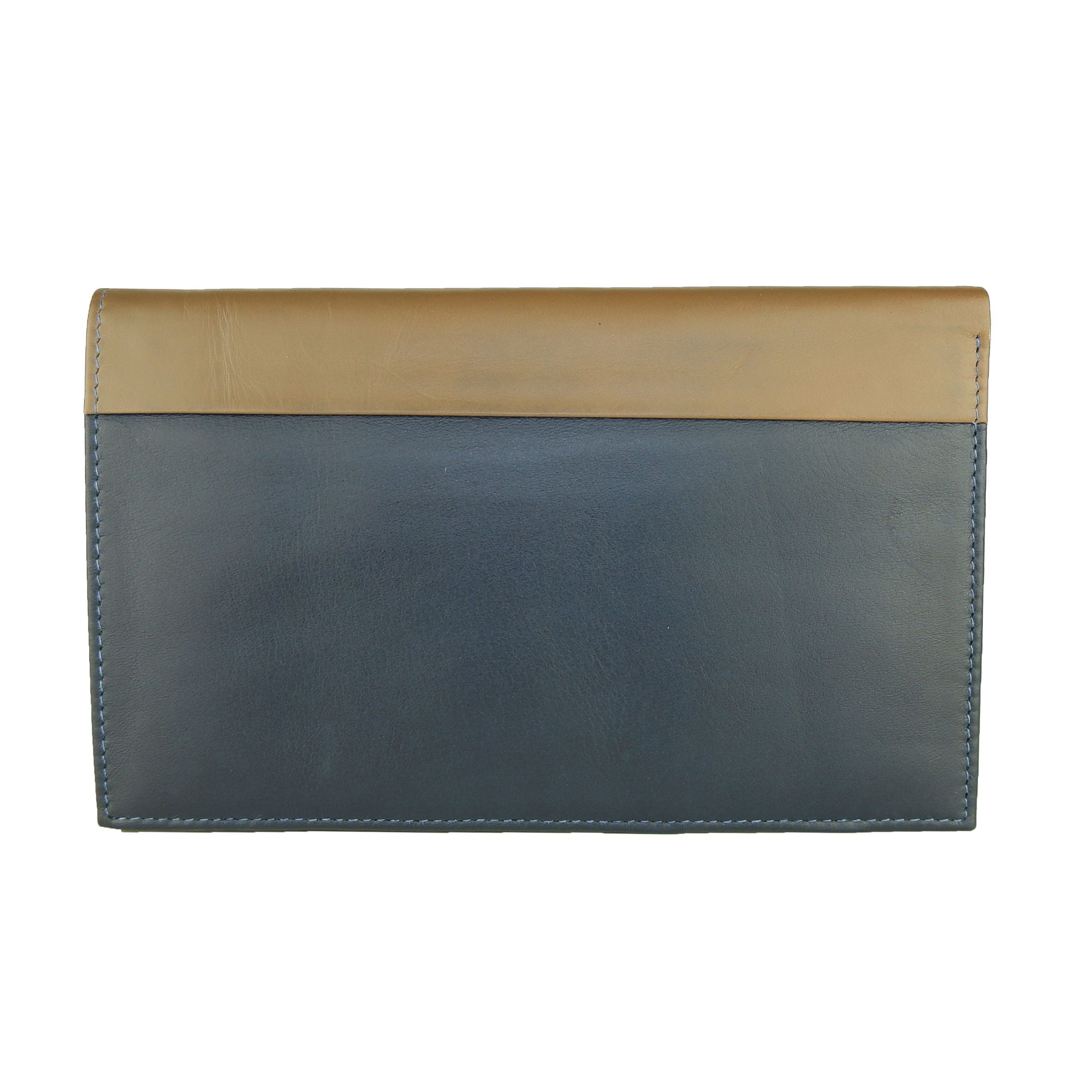 Cavalli Class Blue Leather Men Men's Wallet