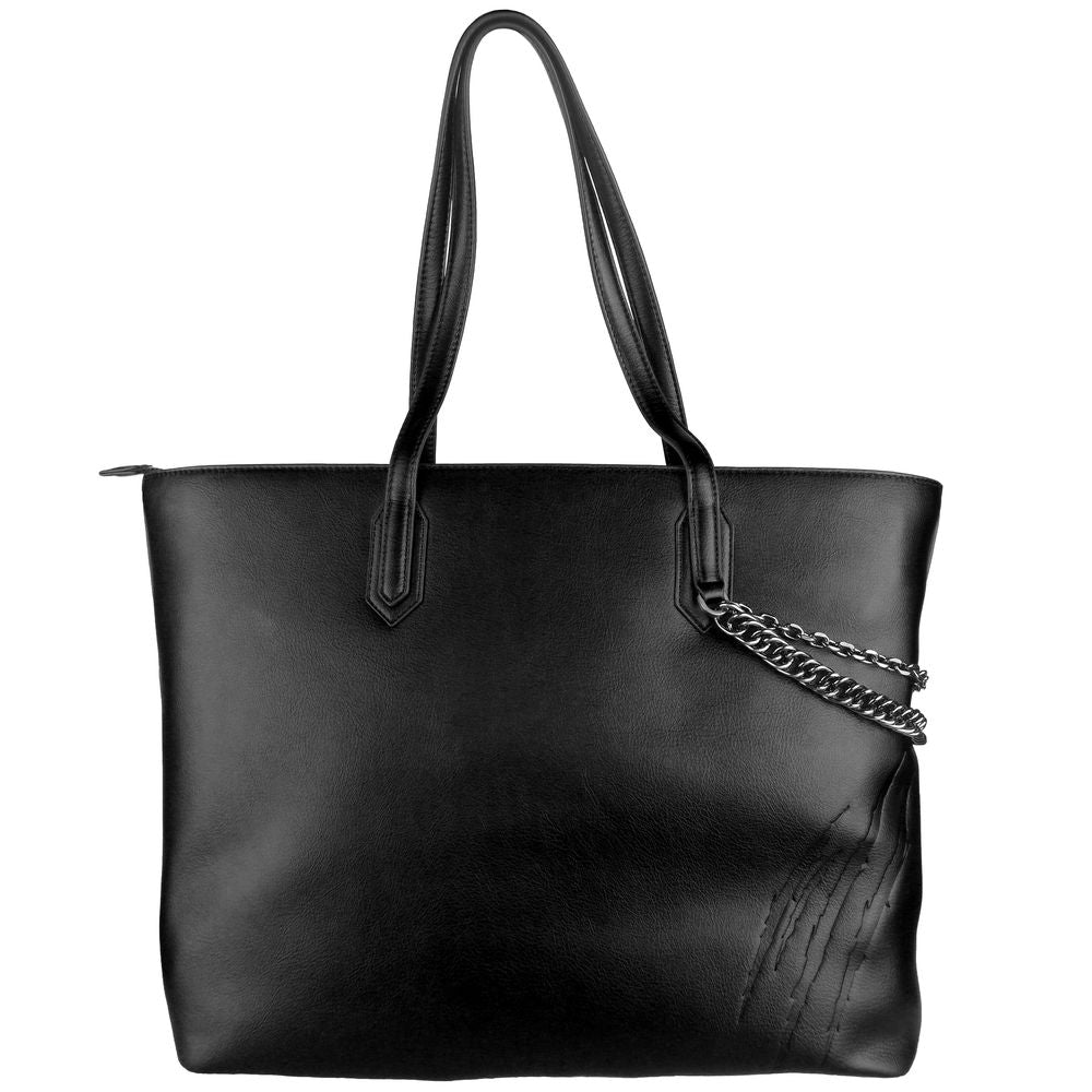 Plein Sport Black Polyethylene Women Shoulder Women's Bag