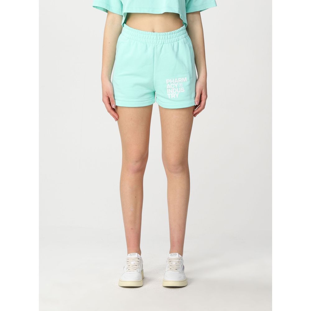 Pharmacy Industry Green Cotton Women Women's Short