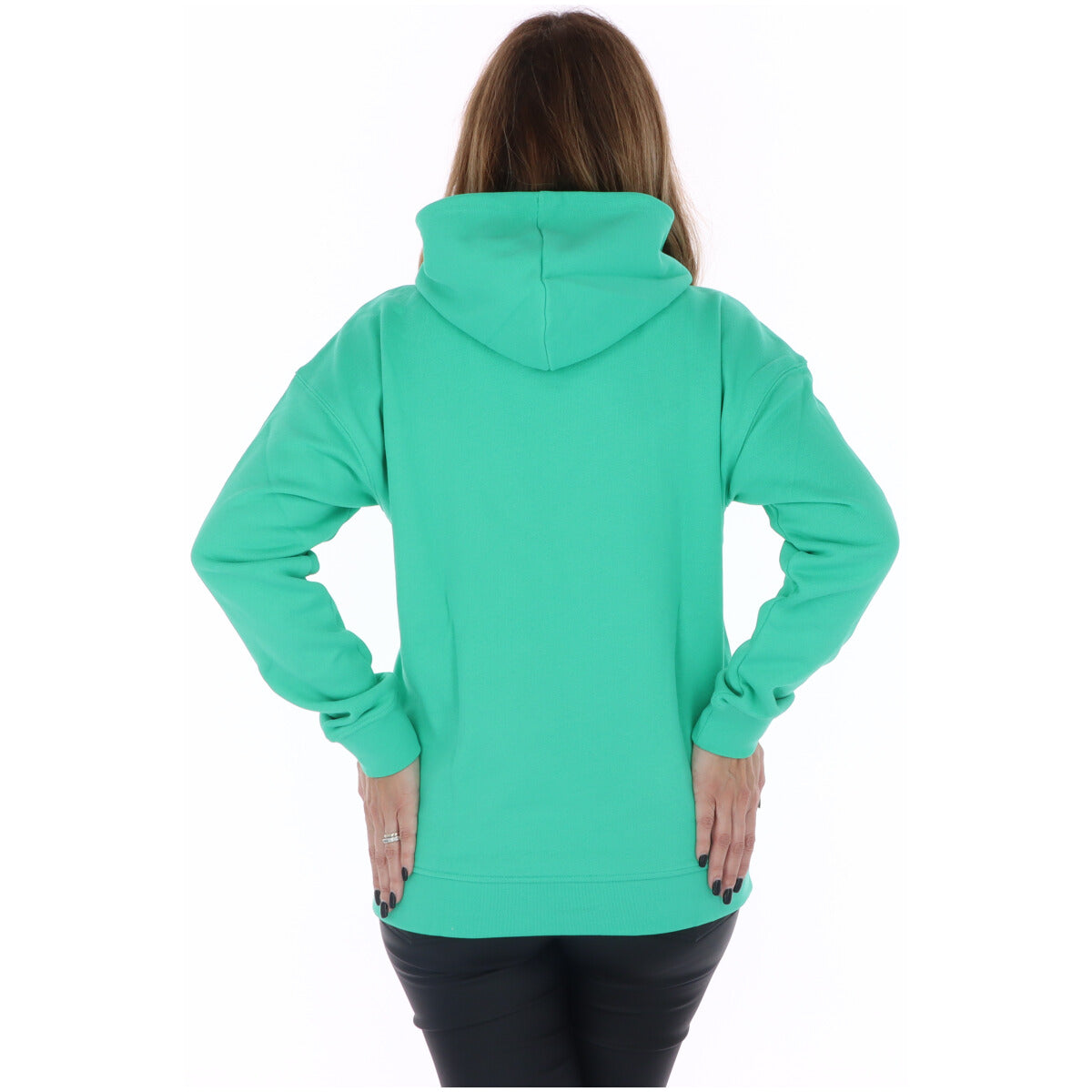 Adidas Womens Essentials 3Stripes Hoodie Green