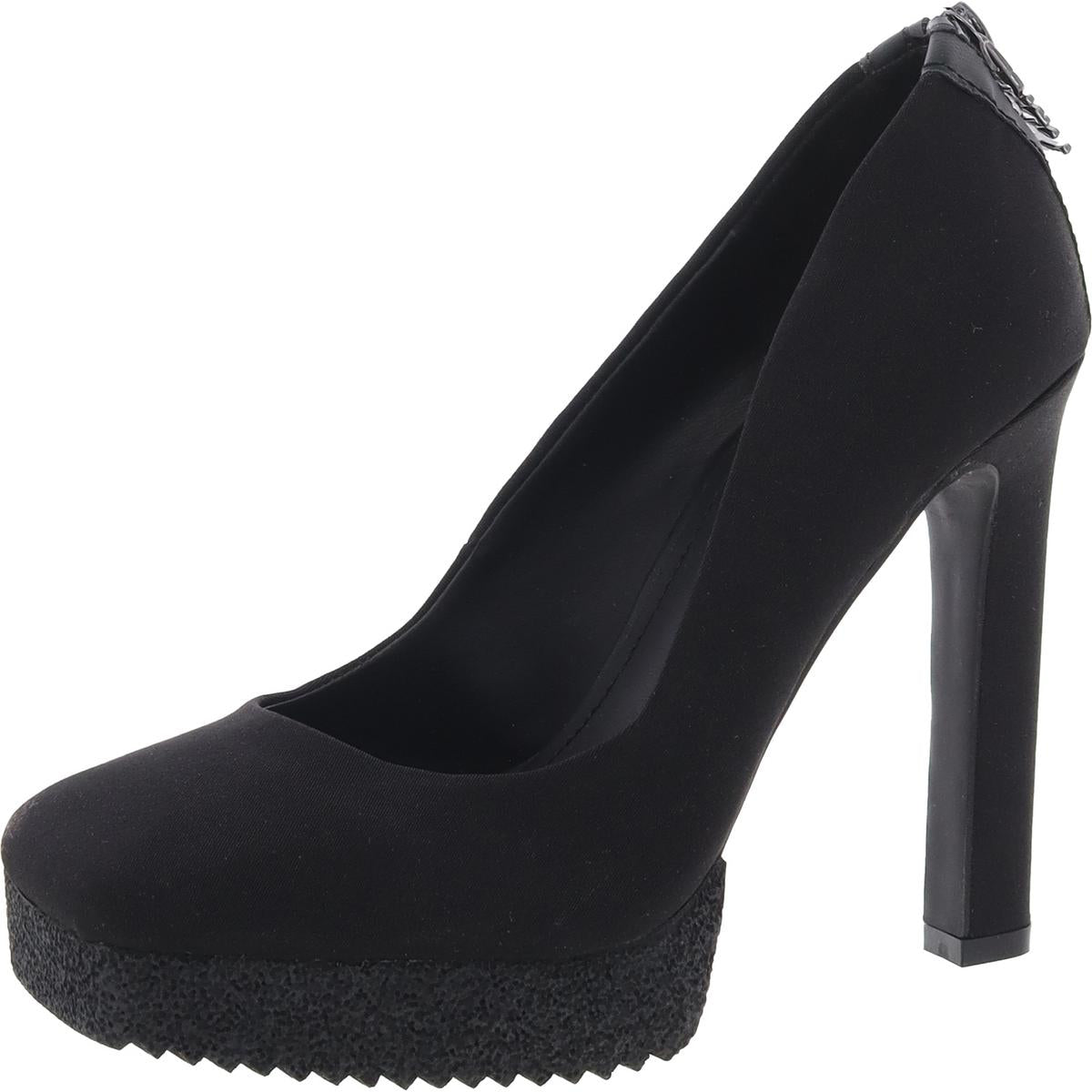 Womens Laceless Man Made Platform Heels