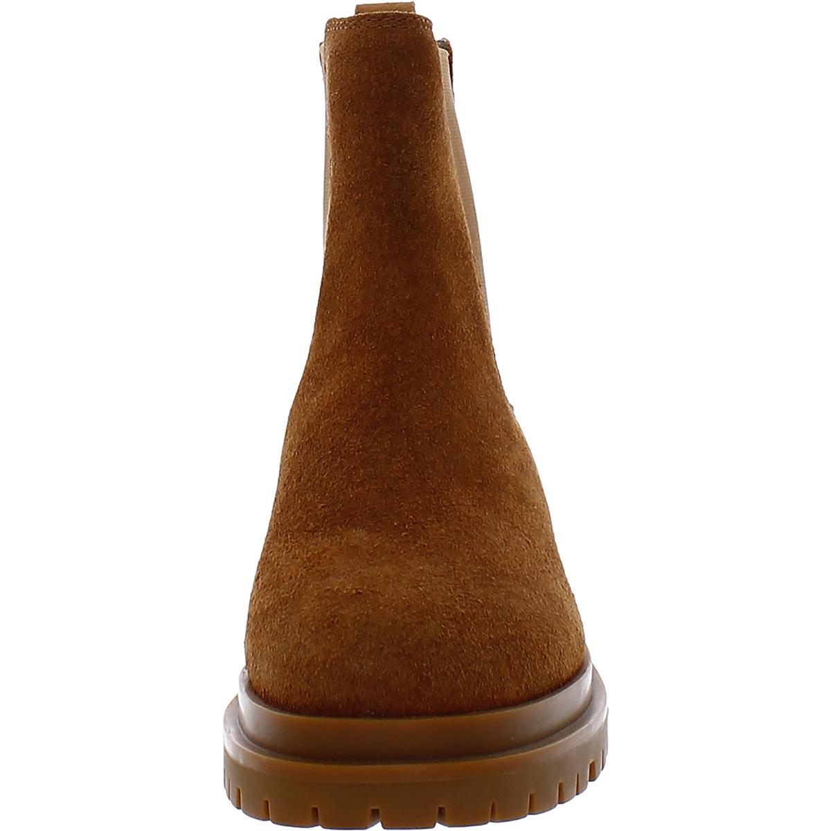 Corinne  Womens Lugged Sole Ankle Chelsea Boots