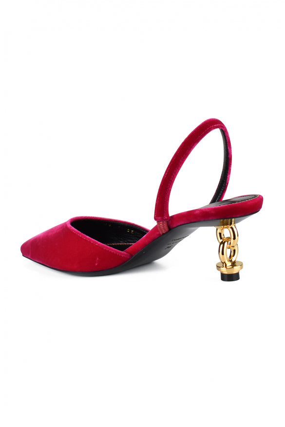 Tom Ford Tom Ford Women Velvet Chain Heel Slingback