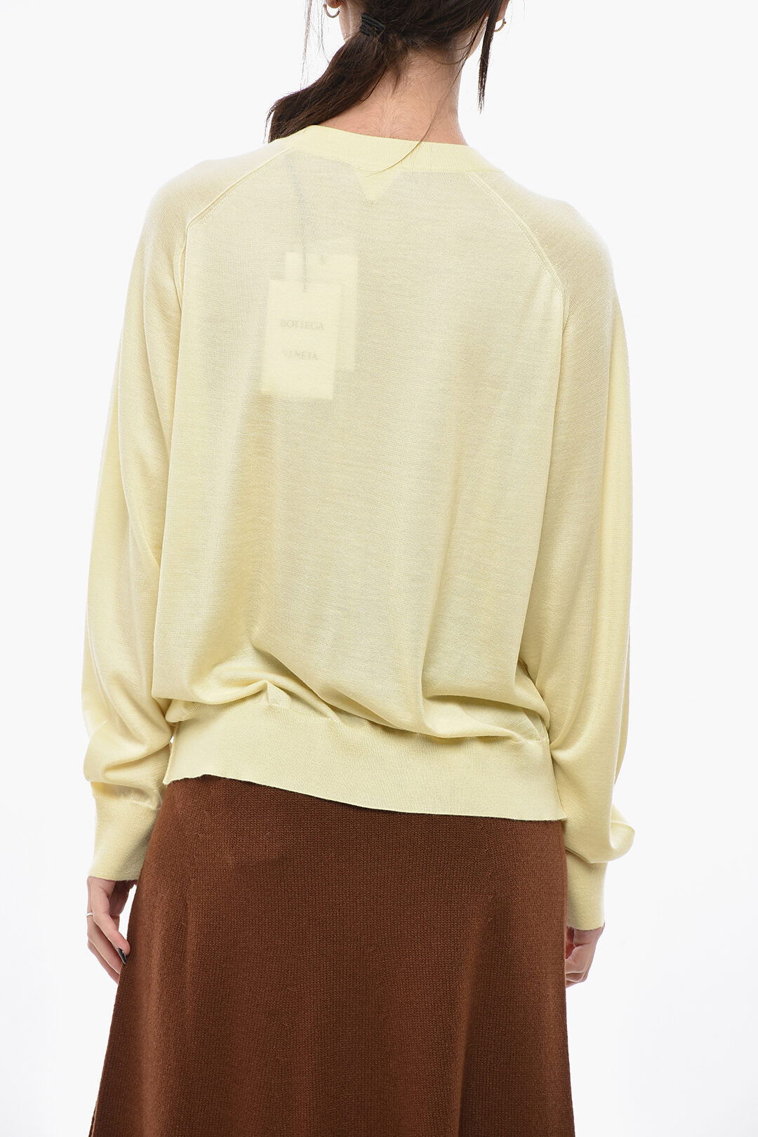 Bottega Veneta Pure Cashmere Crewneck Cardigan