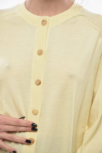 Bottega Veneta Pure Cashmere Crewneck Cardigan