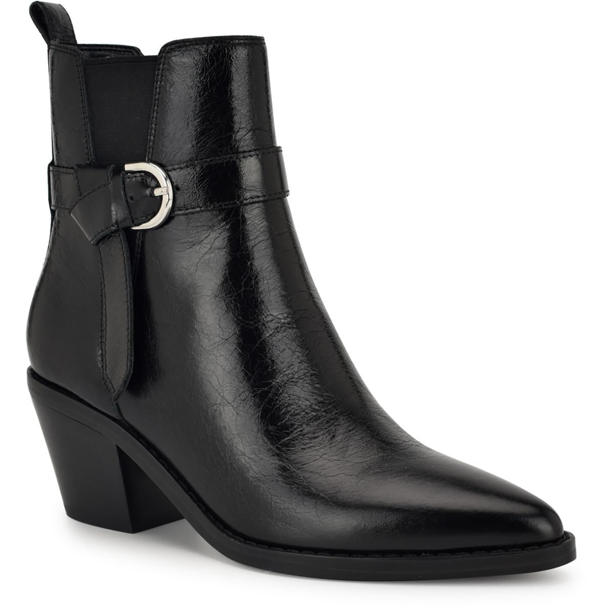 Womens Buckle Ankle Boots