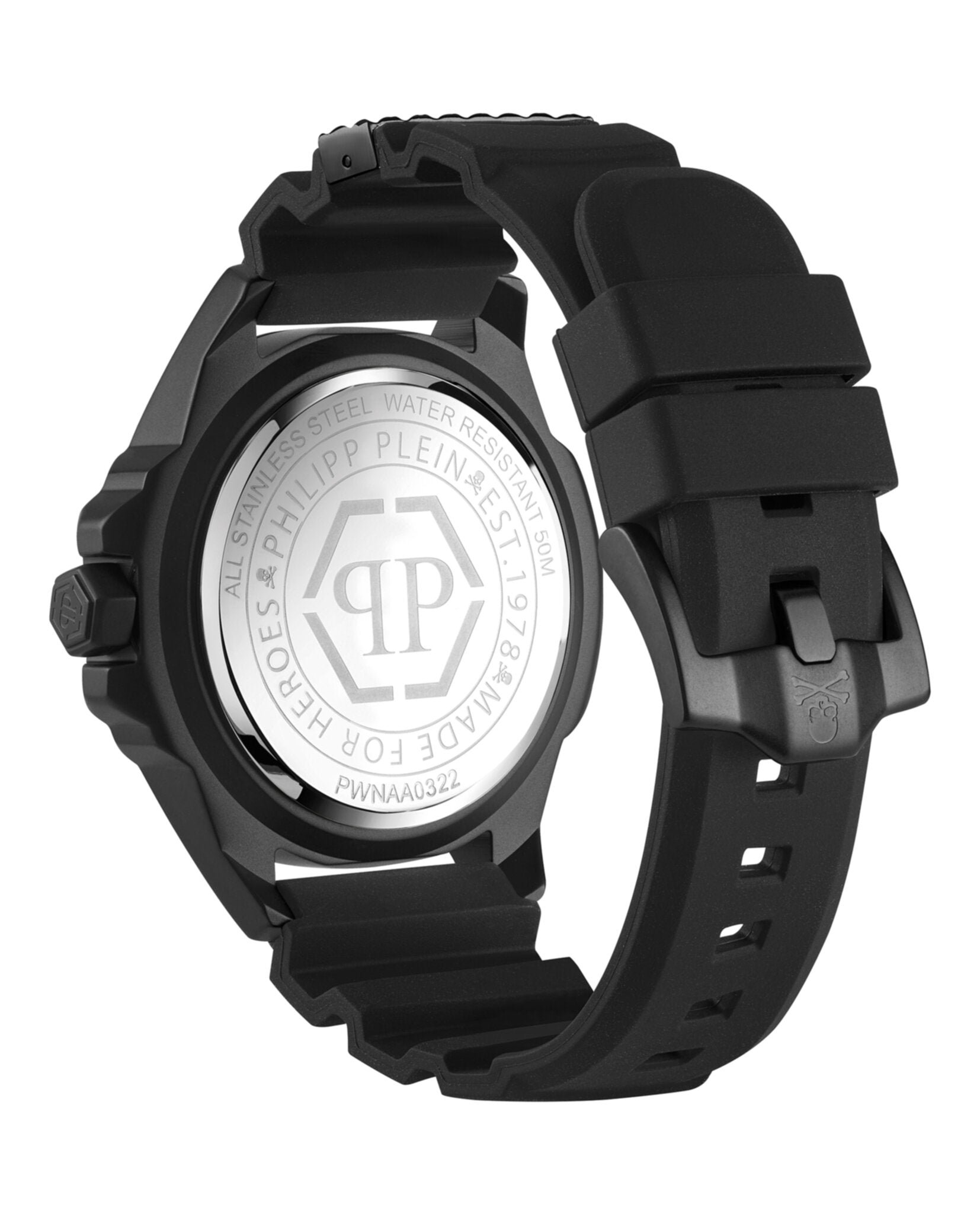 Philipp Plein Mens The $kull 46mm Strap Fashion Watch