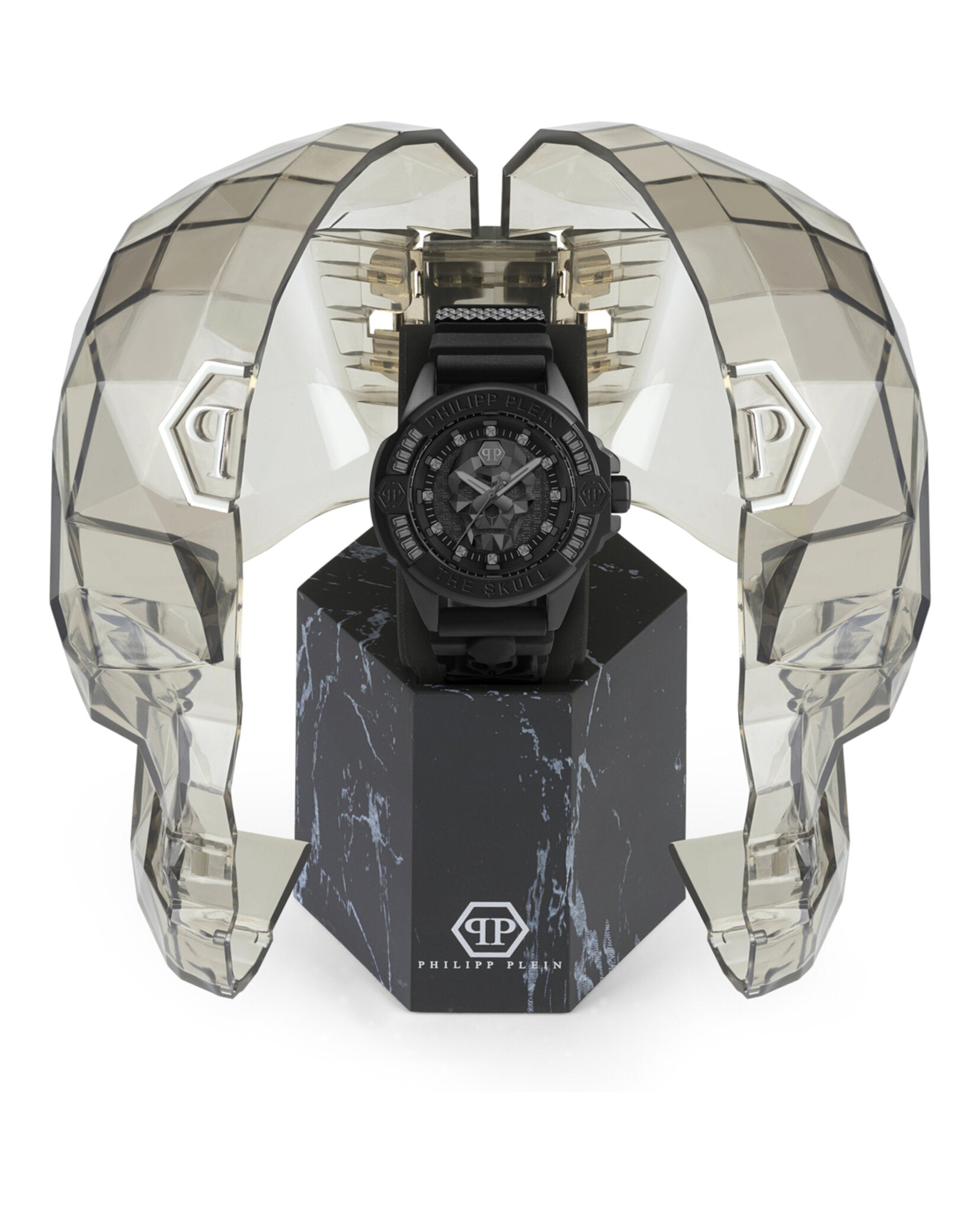 Philipp Plein Mens The $kull 46mm Strap Fashion Watch