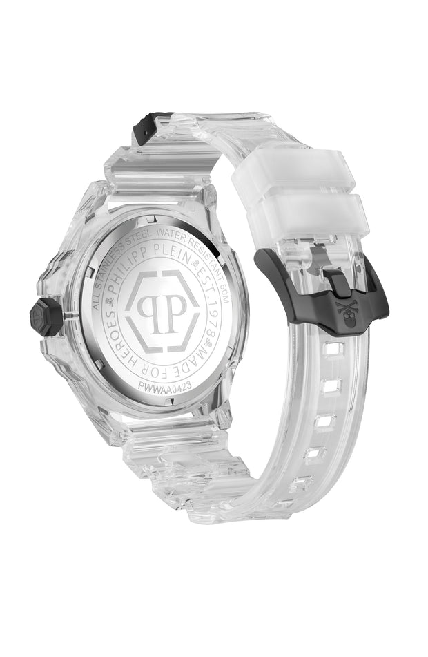 Philipp Plein Mens  Transparent 45mm Strap Fashion Watch