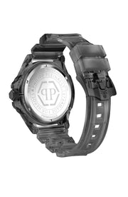Philipp Plein Mens  Transparent Grey 45mm Strap Fashion Watch