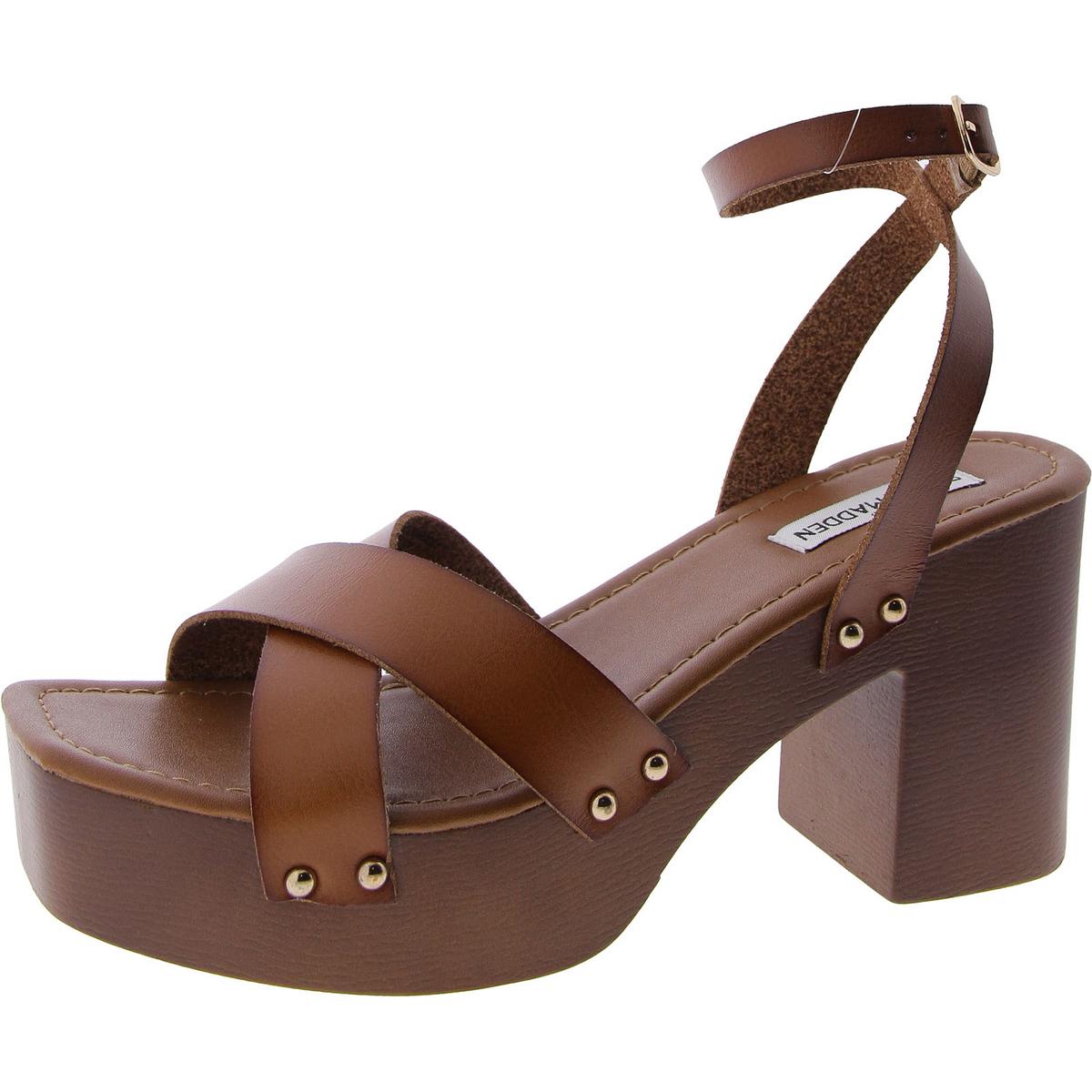 Dear Womens Faux Leather Strappy Platform Sandals