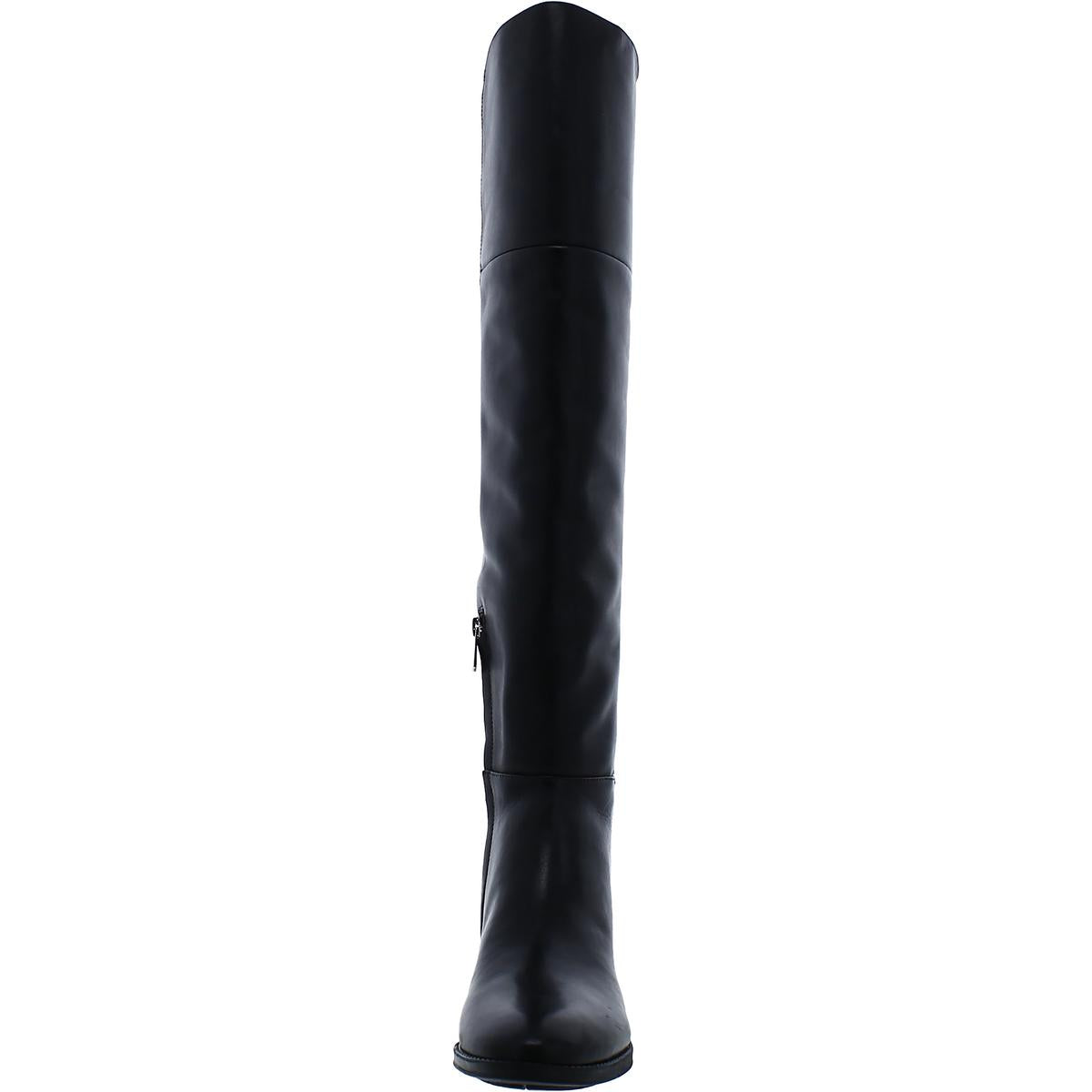 Pam Womens Zipper Ribbed Knit Over-The-Knee Boots