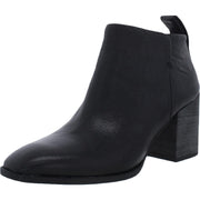 Lyssa Womens Leather Square Toe Ankle Boots