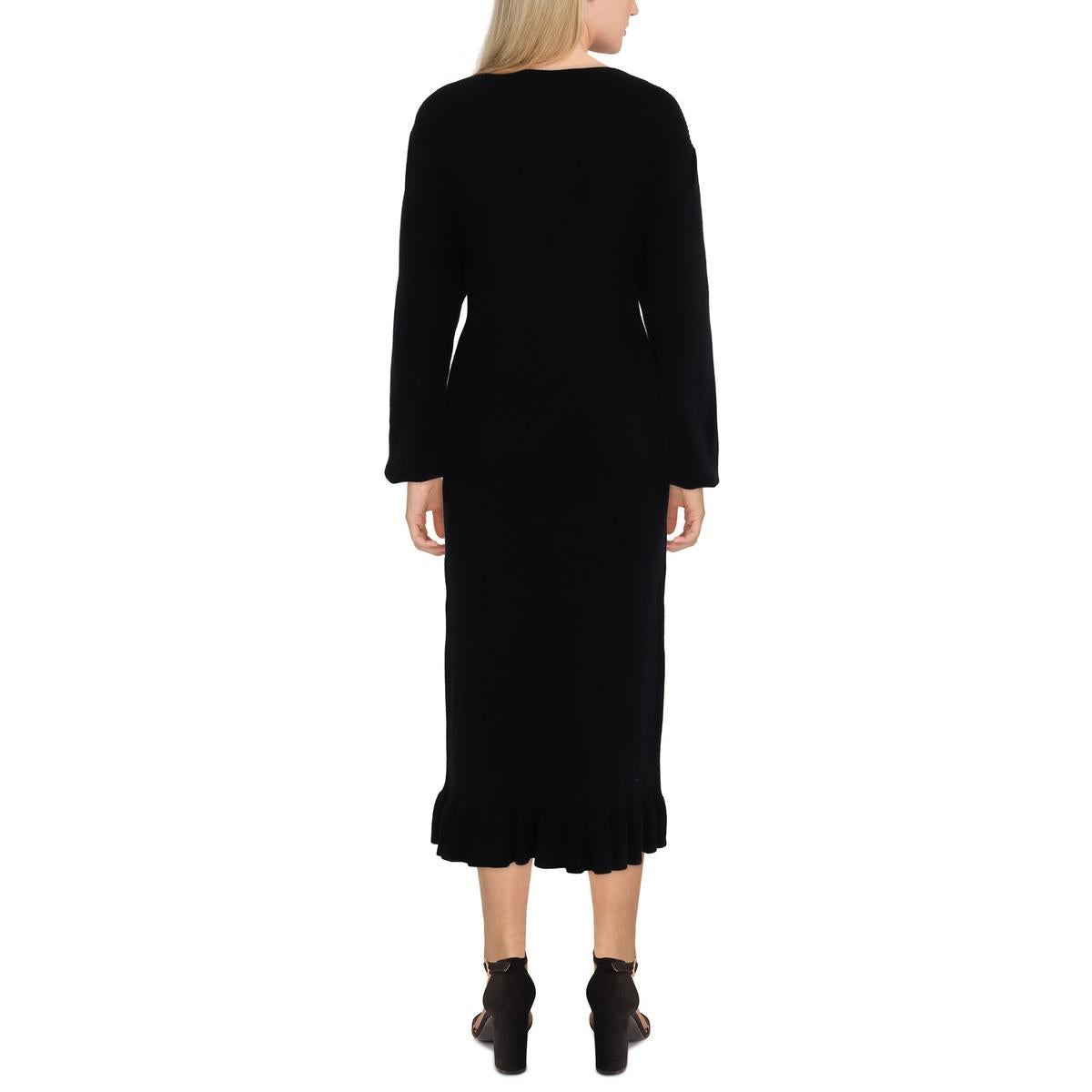 Womens Space Dye Midi Sweaterdress